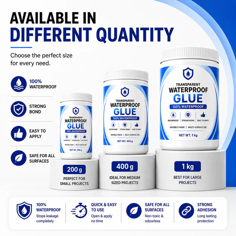 Crevery™ - Transparent Waterproof Glue + Free Brush © ( BUY 1 GET 1 FREE )